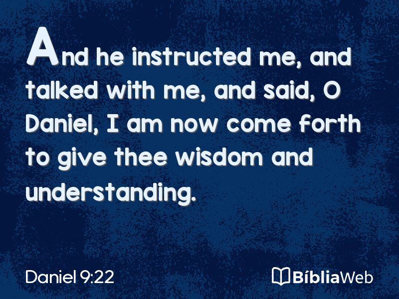 Daniel 9:22 em imagem para compartilhar
