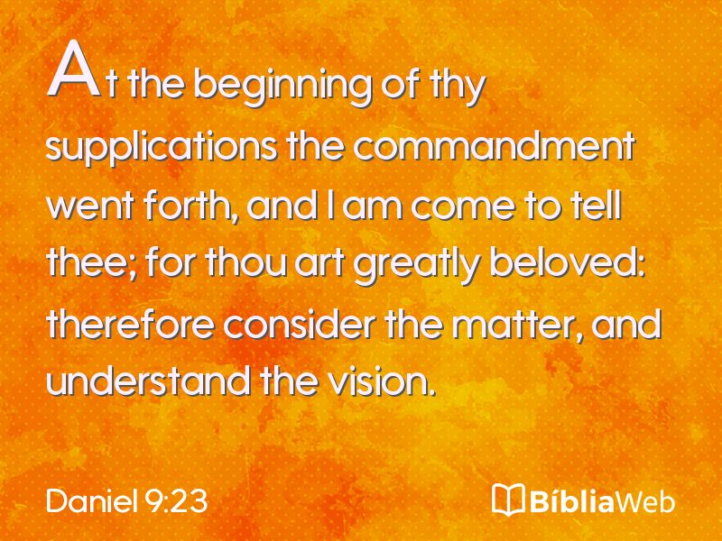 Daniel 9:23 em imagem para compartilhar