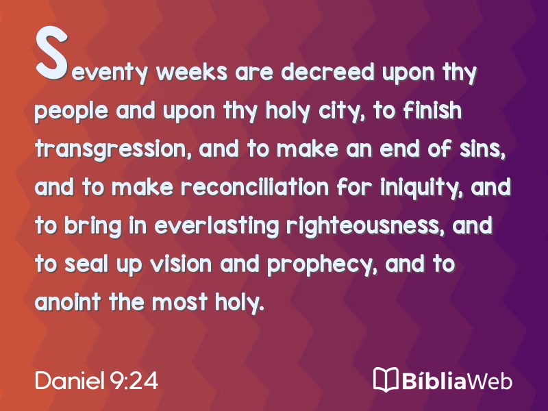 Daniel 9:24 em imagem para compartilhar