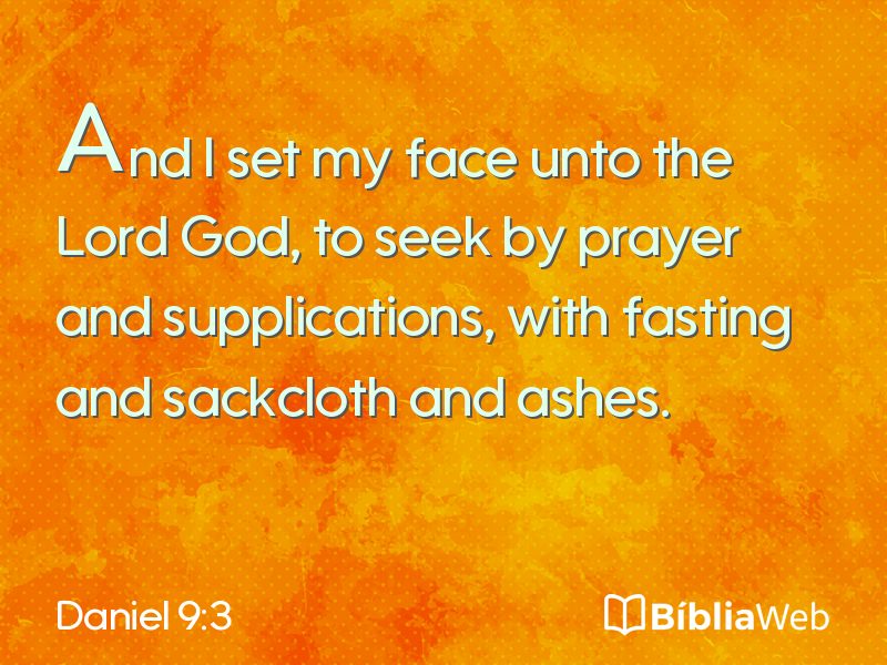 Daniel 9:3 em imagem para compartilhar