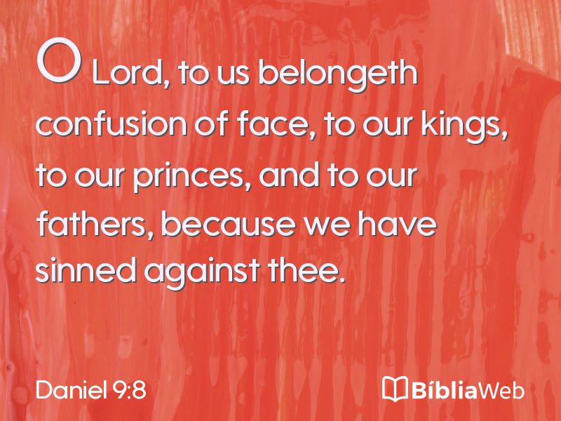 Daniel 9:8 em imagem para compartilhar