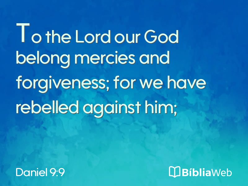 Daniel 9:9 em imagem para compartilhar