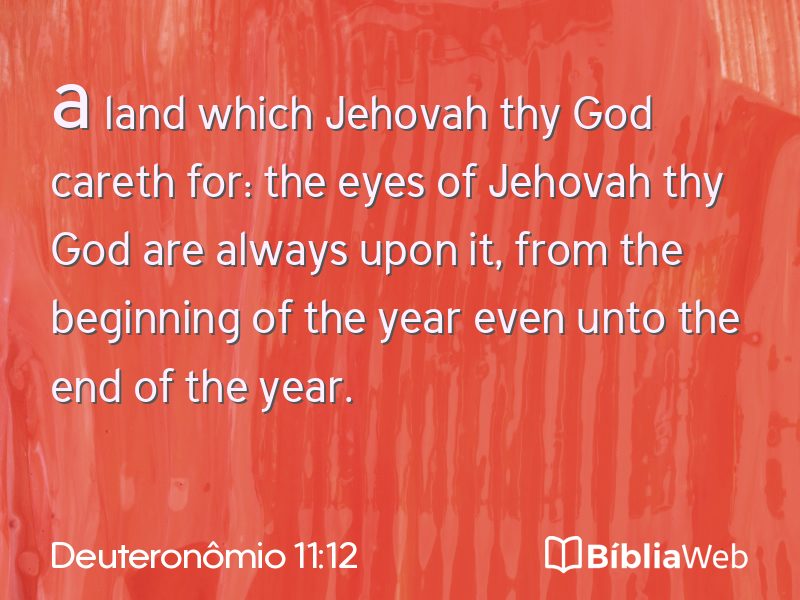 Deuteronômio 11:12 em imagem para compartilhar