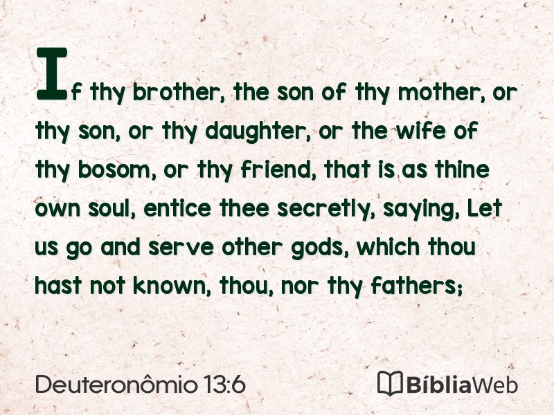 Deuteronômio 13:6 em imagem para compartilhar