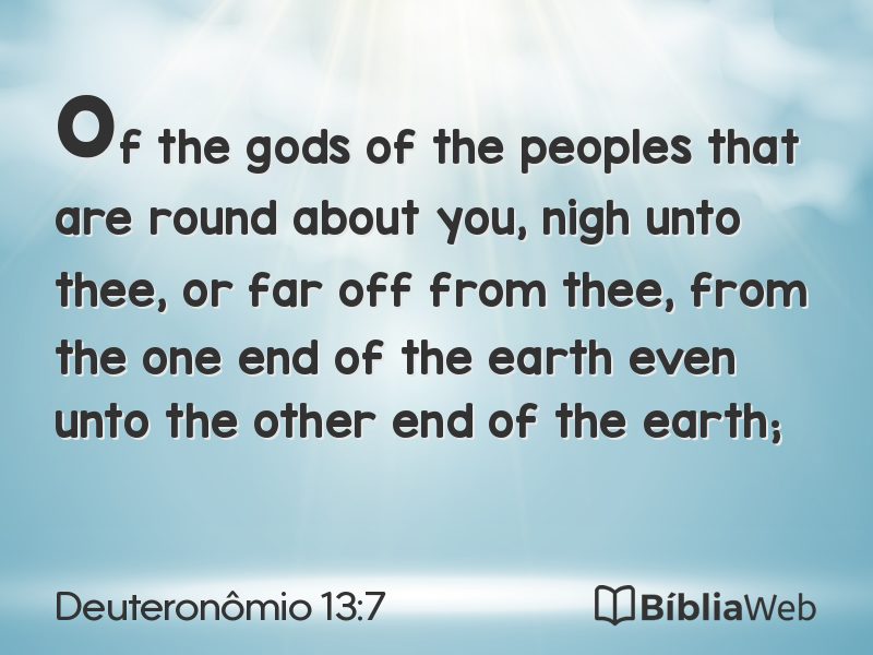 Deuteronômio 13:7 em imagem para compartilhar