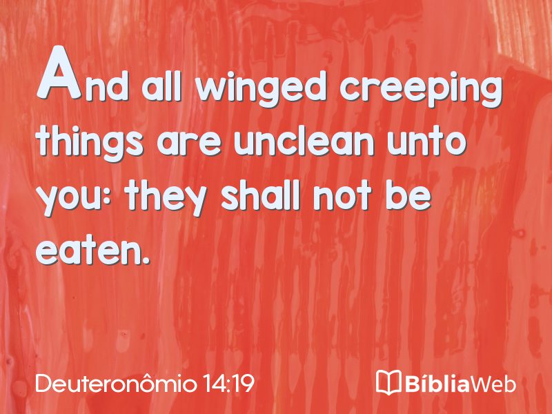 Deuteronômio 14:19 em imagem para compartilhar