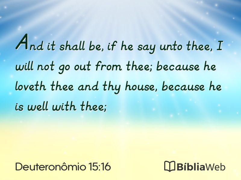 Deuteronômio 15:16 em imagem para compartilhar