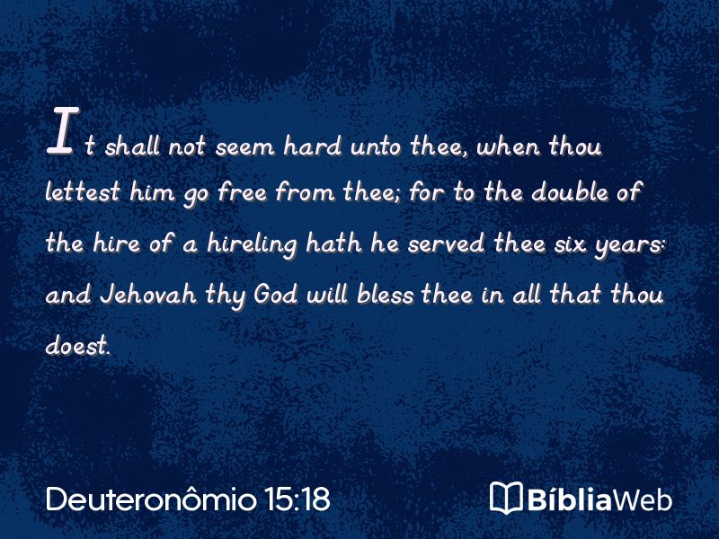 Deuteronômio 15:18 em imagem para compartilhar
