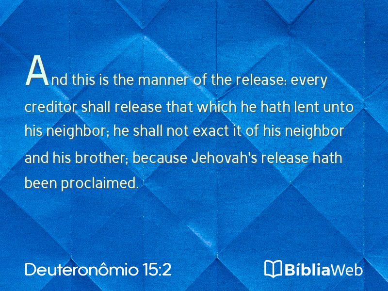 Deuteronômio 15:2 em imagem para compartilhar