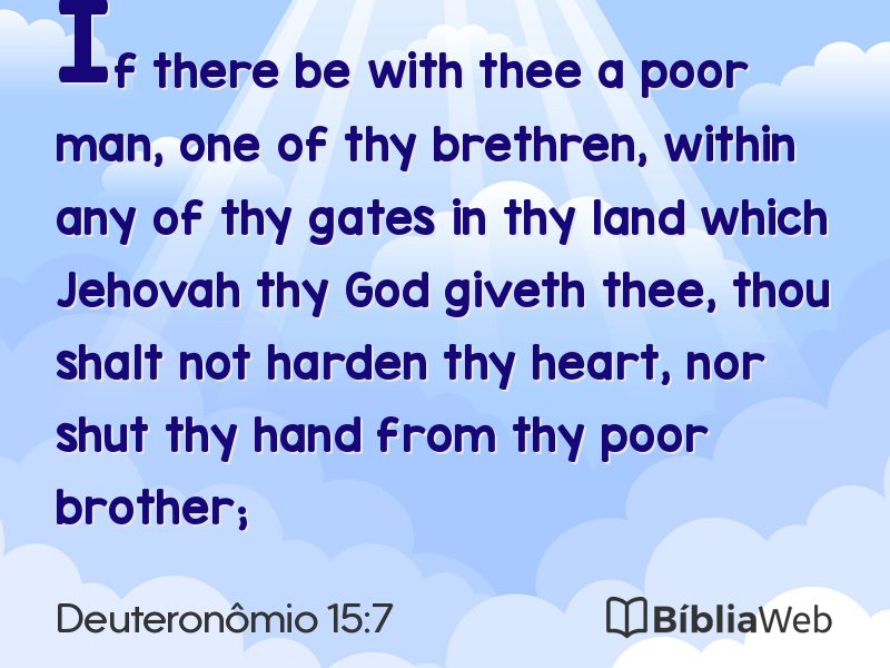 Deuteronômio 15:7 em imagem para compartilhar