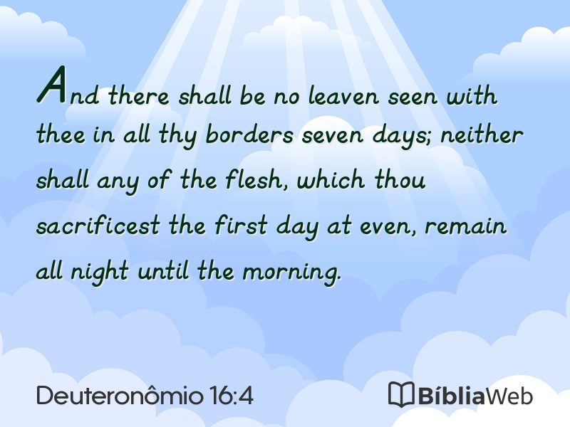 Deuteronômio 16:4 em imagem para compartilhar