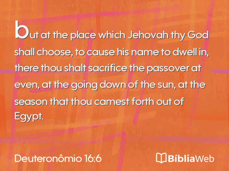Deuteronômio 16:6 em imagem para compartilhar