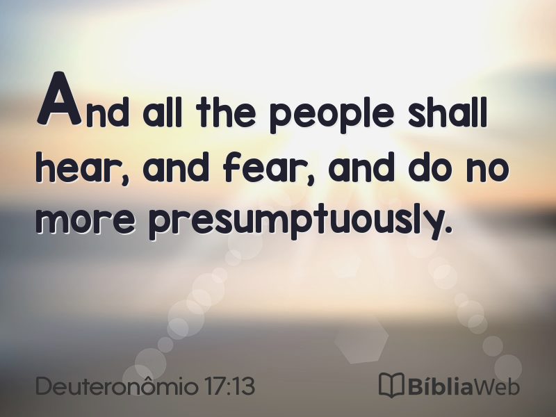 Deuteronômio 17:13 em imagem para compartilhar