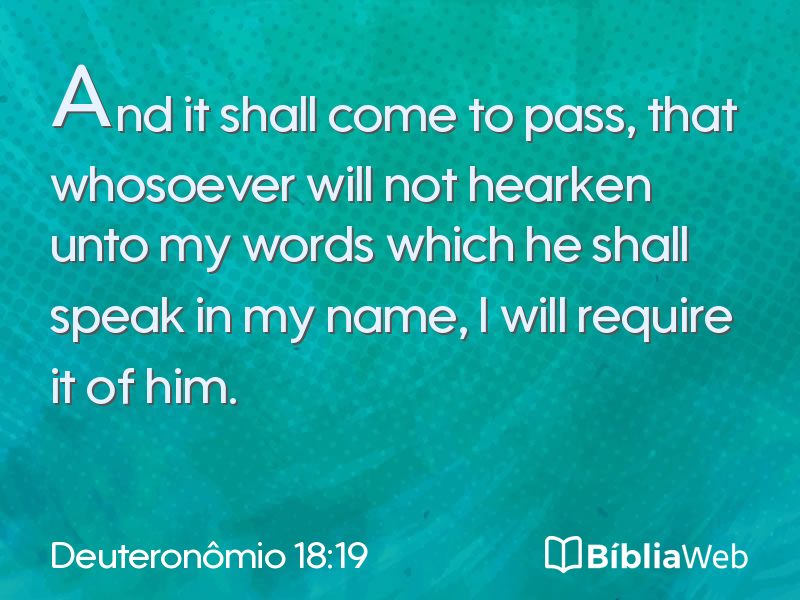 Deuteronômio 18:19 em imagem para compartilhar