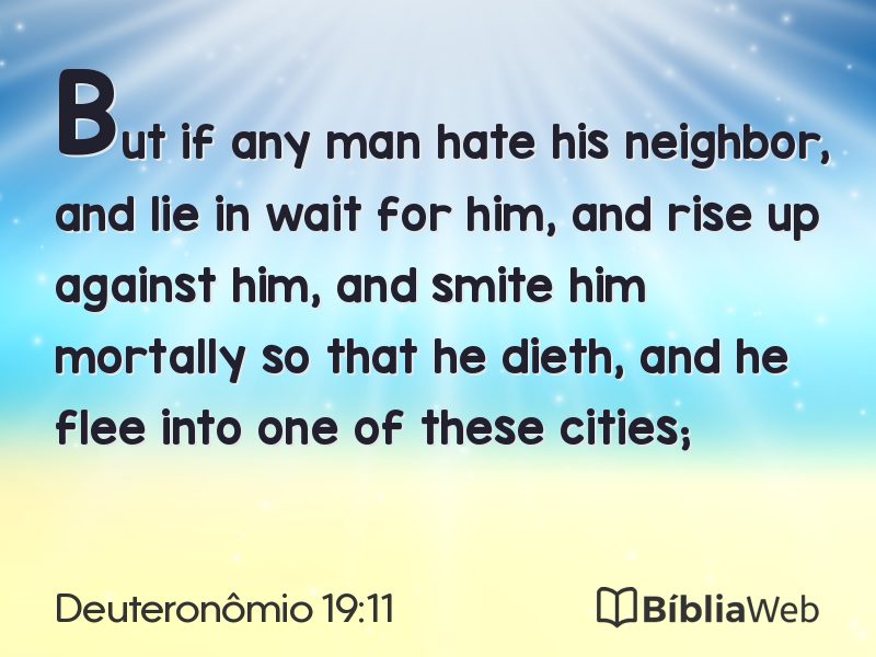 Deuteronômio 19:11 em imagem para compartilhar