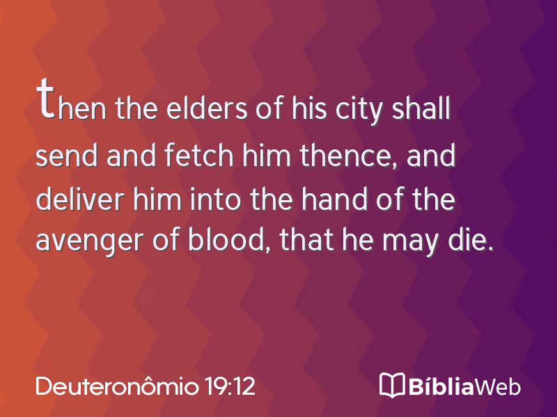 Deuteronômio 19:12 em imagem para compartilhar