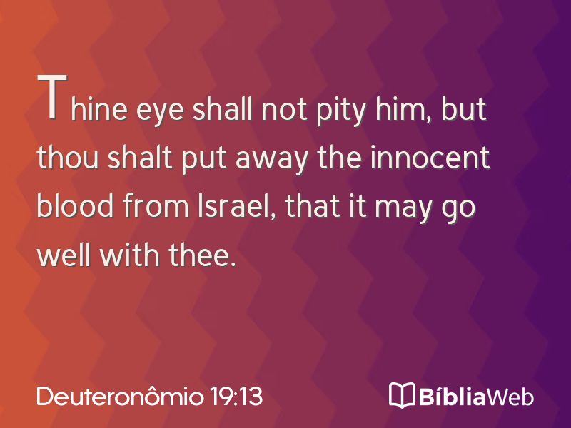 Deuteronômio 19:13 em imagem para compartilhar