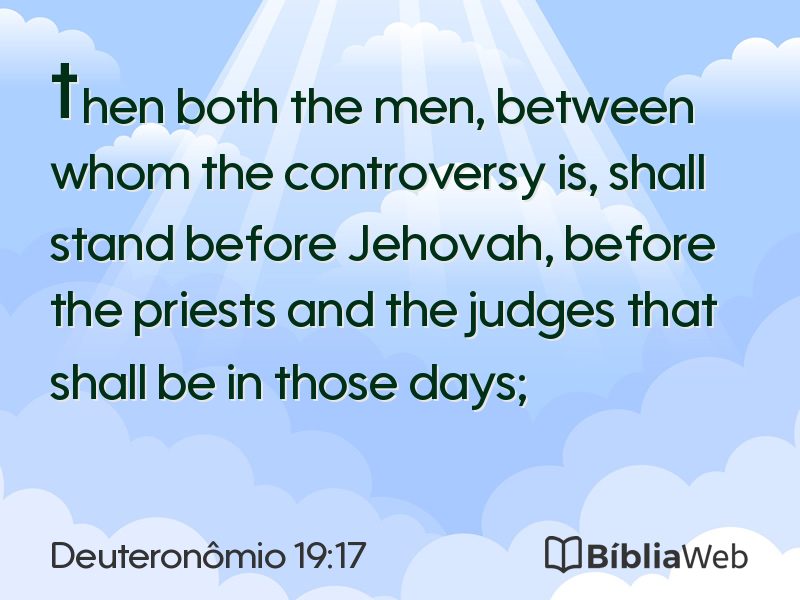 Deuteronômio 19:17 em imagem para compartilhar