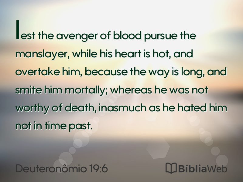 Deuteronômio 19:6 em imagem para compartilhar