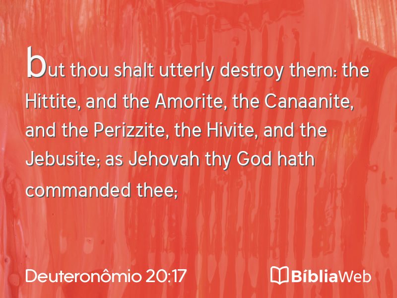 Deuteronômio 20:17 em imagem para compartilhar