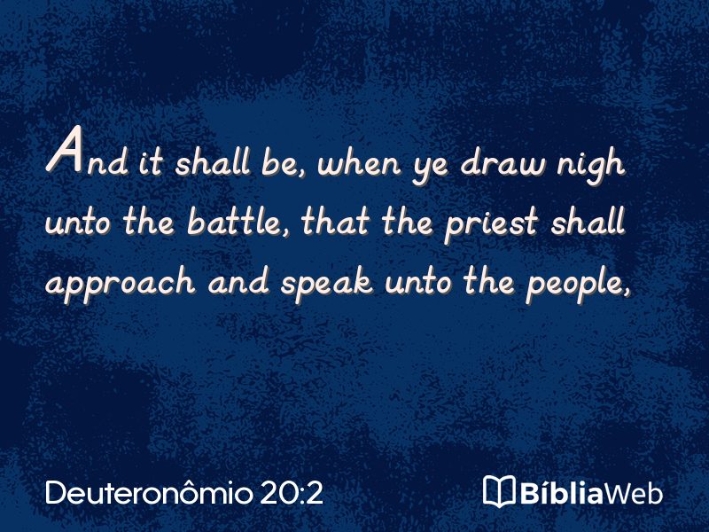 Deuteronômio 20:2 em imagem para compartilhar