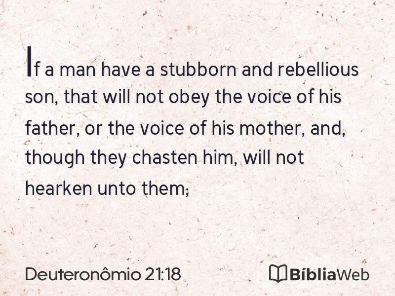 Deuteronômio 21:18 em imagem para compartilhar