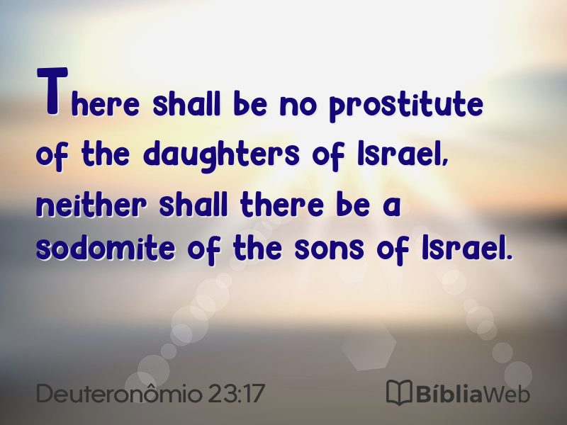 Deuteronômio 23:17 em imagem para compartilhar
