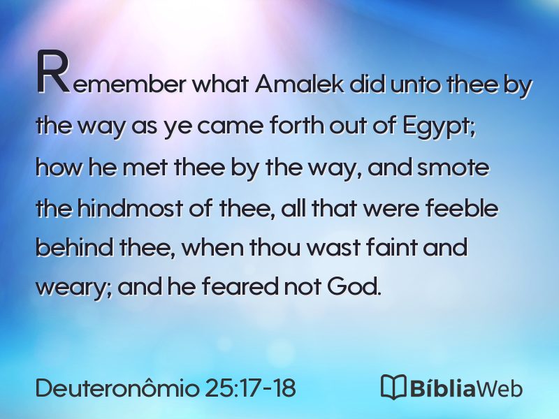 Deuteronômio 25:17-18 em imagem para compartilhar