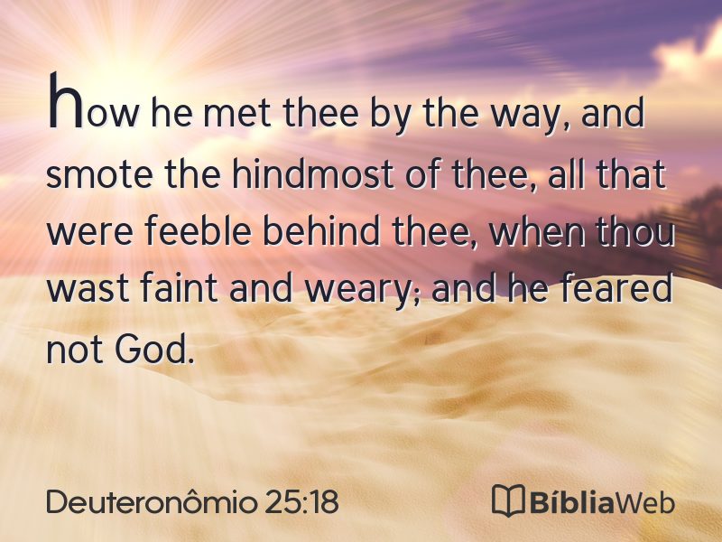 Deuteronômio 25:18 em imagem para compartilhar