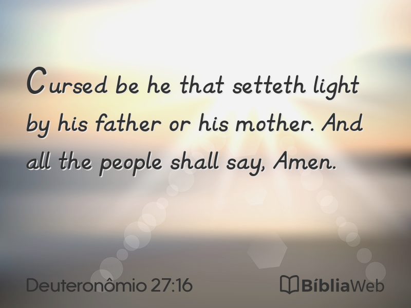 Deuteronômio 27:16 em imagem para compartilhar