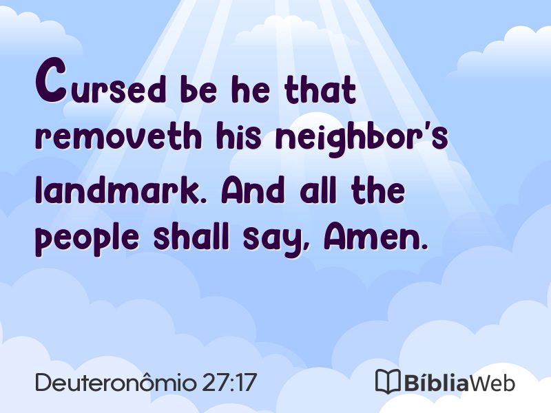 Deuteronômio 27:17 em imagem para compartilhar