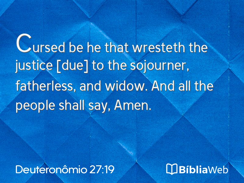 Deuteronômio 27:19 em imagem para compartilhar