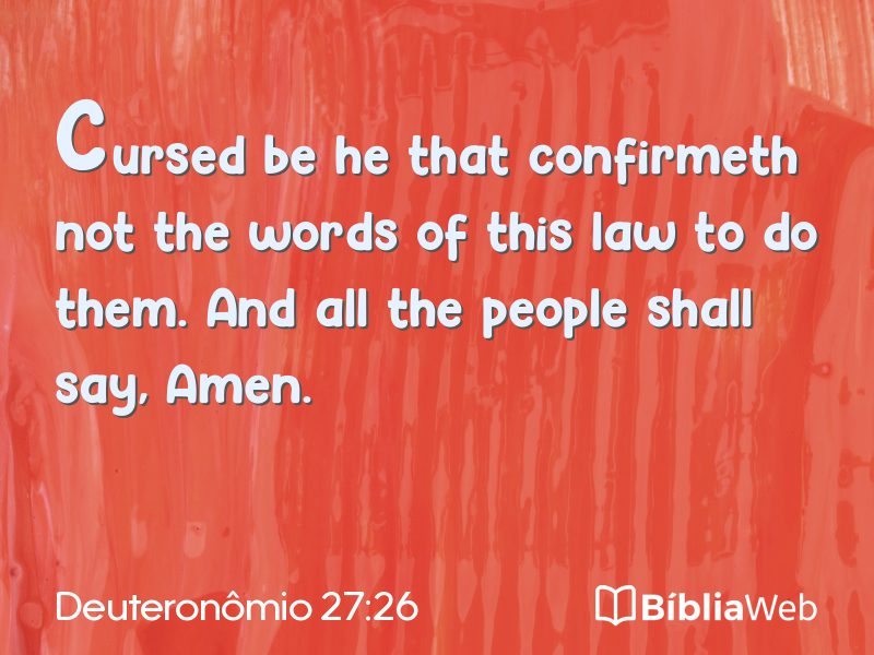 Deuteronômio 27:26 em imagem para compartilhar
