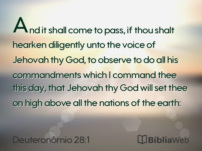 Deuteronômio 28:1 em imagem para compartilhar