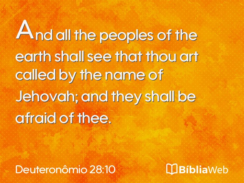 Deuteronômio 28:10 em imagem para compartilhar