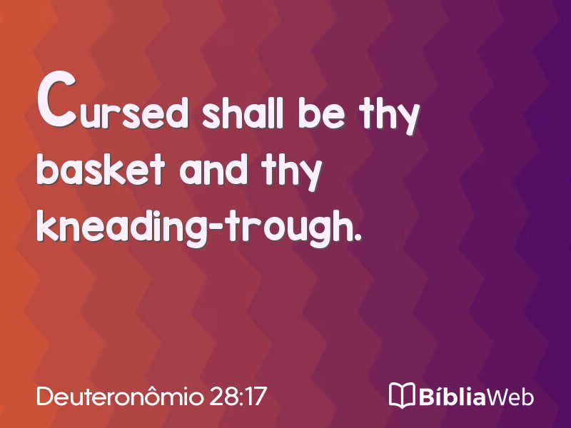 Deuteronômio 28:17 em imagem para compartilhar