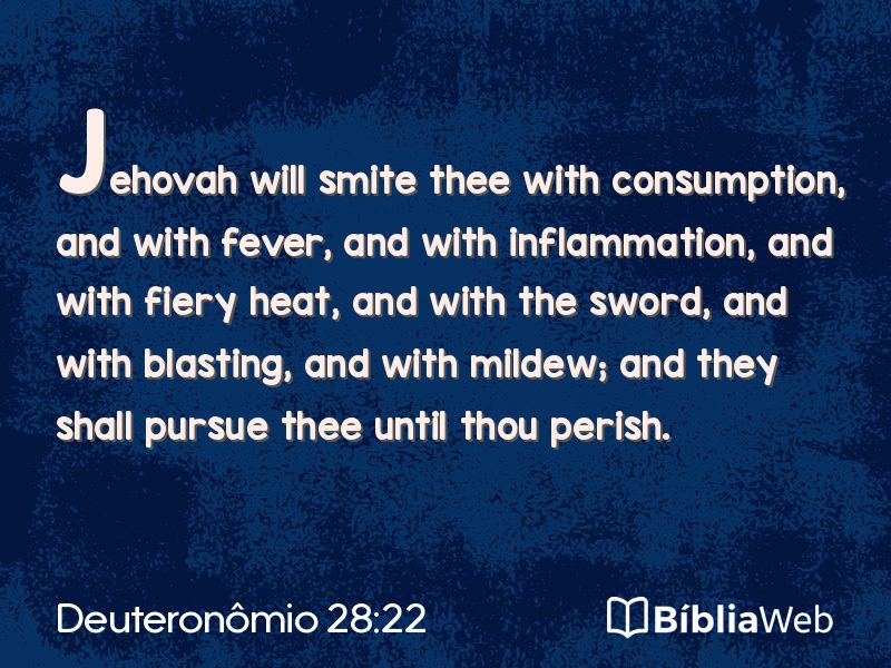 Deuteronômio 28:22 em imagem para compartilhar