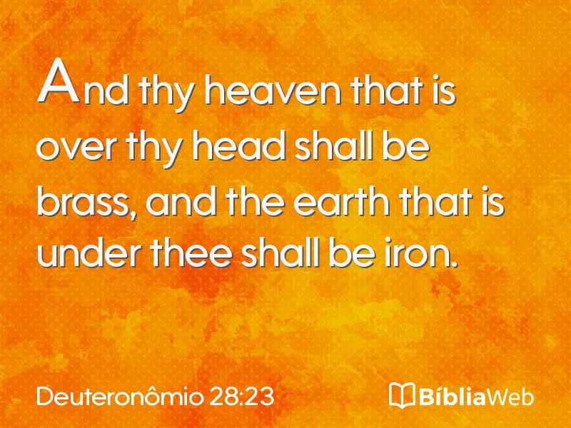 Deuteronômio 28:23 em imagem para compartilhar