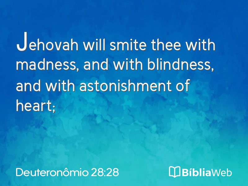 Deuteronômio 28:28 em imagem para compartilhar