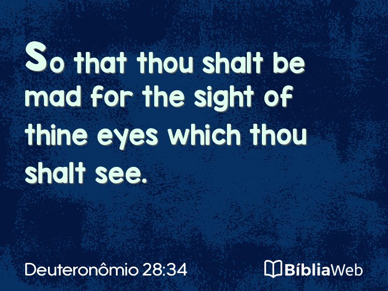 Deuteronômio 28:34 em imagem para compartilhar
