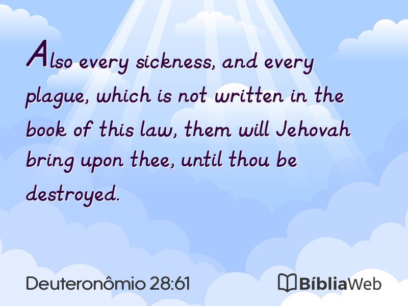 Deuteronômio 28:61 em imagem para compartilhar