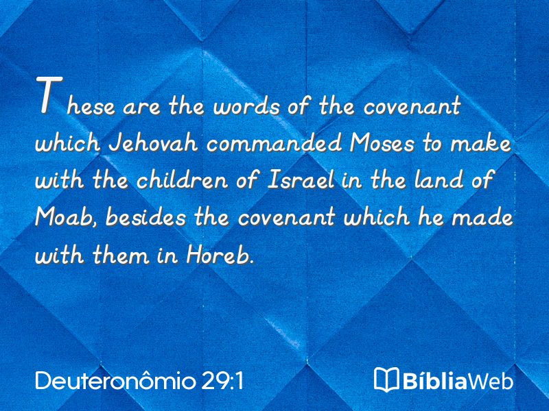Deuteronômio 29:1 em imagem para compartilhar