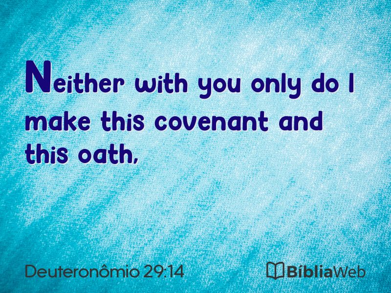 Deuteronômio 29:14 em imagem para compartilhar