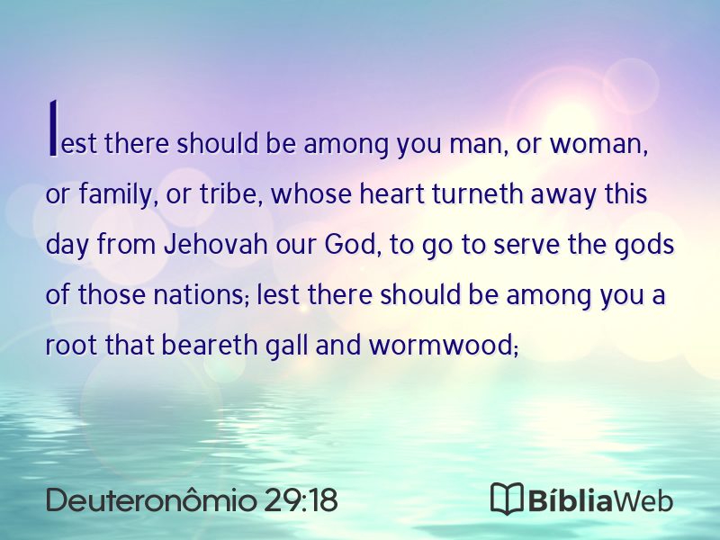 Deuteronômio 29:18 em imagem para compartilhar
