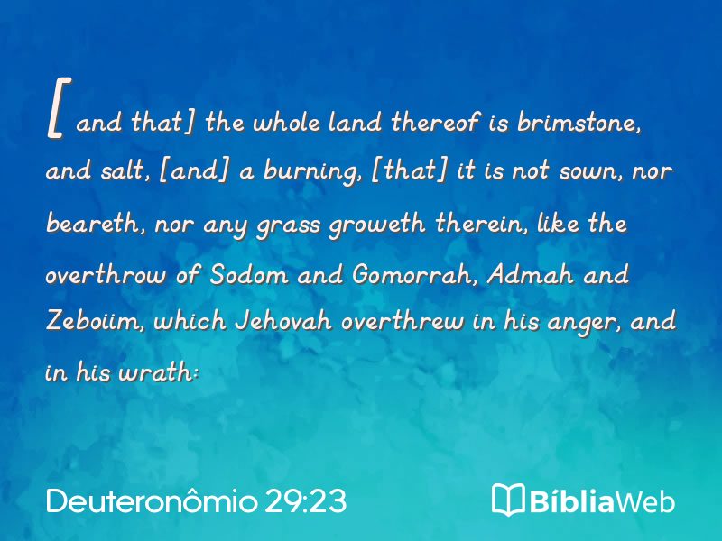 Deuteronômio 29:23 em imagem para compartilhar