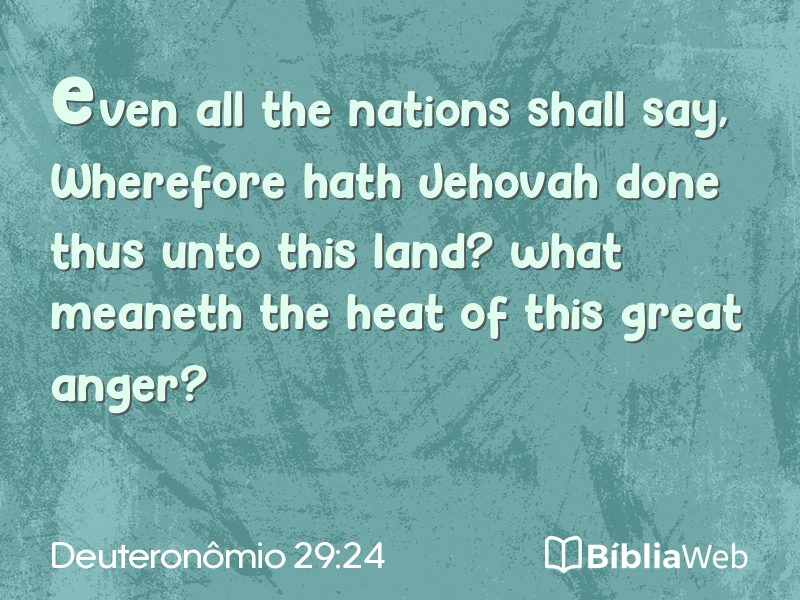 Deuteronômio 29:24 em imagem para compartilhar