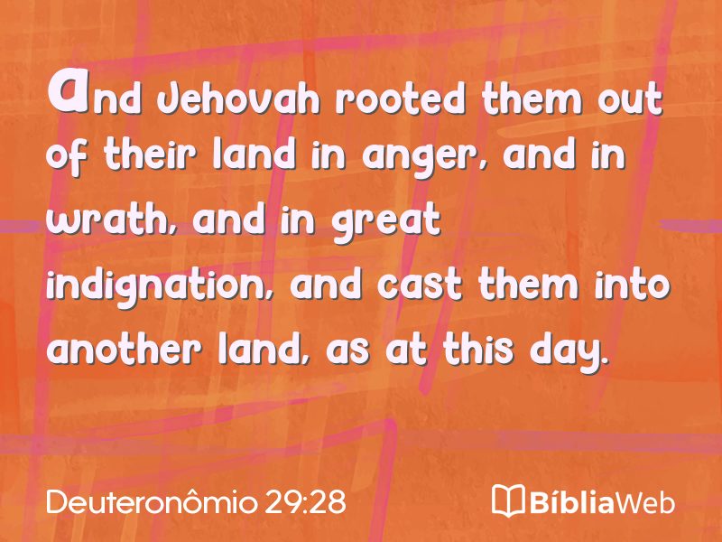 Deuteronômio 29:28 em imagem para compartilhar