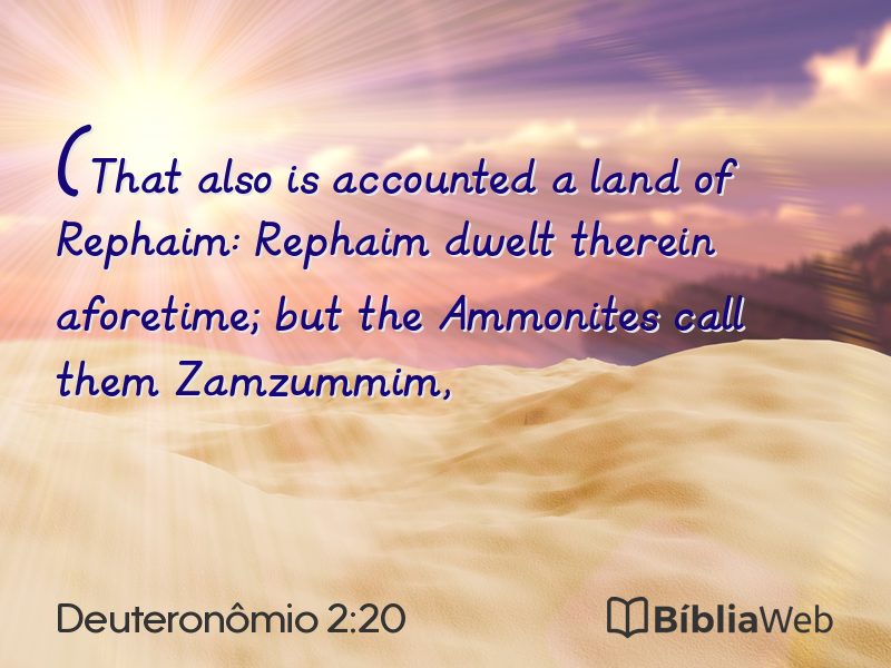 Deuteronômio 2:20 em imagem para compartilhar