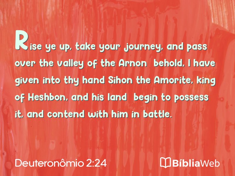 Deuteronômio 2:24 em imagem para compartilhar