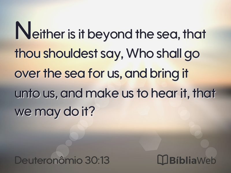 Deuteronômio 30:13 em imagem para compartilhar